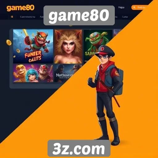 experiência do usuário é aprimorada no site game80